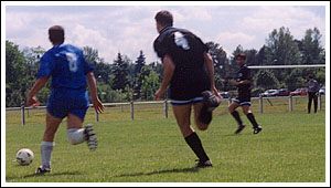 There was little to separate the Italians and the French in the first Logica World Cup match ever to go to penalties.