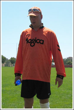 No nerves for King Erik of Holland before the semi-final against Italy.