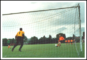 The Italian keeper poised to save the fifth Dutch penalty