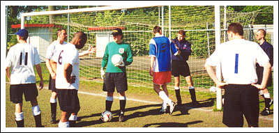 The Lags go through their rigorous pre-match warm-up routine whilst a Czech Devil gives away some of their tactical secrets.